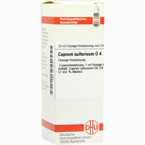 Cuprum Sulf D4 Dilution 20 ml - ab 0,00 &euro;