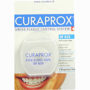Curaprox Df 820 Interdental- Tape Zahnseide mit Chlorhexidin 35m 35 m - ab 8,22 €