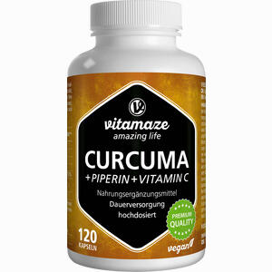 Curcuma + Piperin + Vitamin C Vegan 120 Stück - ab 15,10 €