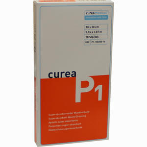 Curea P1 10x20cm Superabsorbierender Wundverband Kompressen 10 Stück - ab 85,96 &euro;