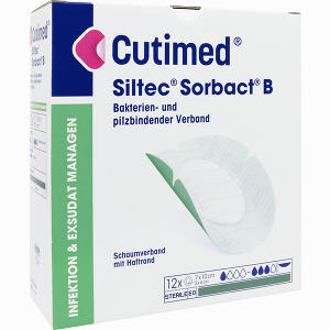 Cutimed Siltec Sorbact Pu- Verb.7x10cm Oval Kompressen 12 Stück - ab 249,95 &euro;