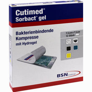 Cutimed Sorbact Gel 7. 5x7. 5cm 12 Stück - ab 163,65 &euro;