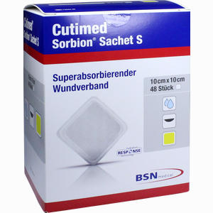 Cutimed Sorbion Sachet S 10x10cm 48 Stück - ab 196,83 &euro;