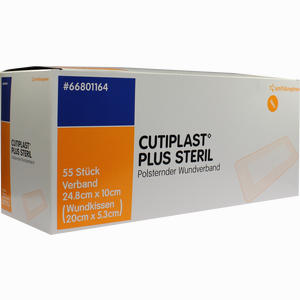 Cutiplast 10x24.8cm Plus Steril Verband 55 Stück - ab 211,57 €