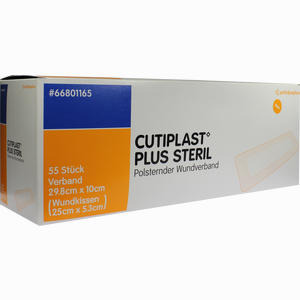 Cutiplast 10x29.8cm Plus Steril Verband 55 Stück - ab 283,66 €