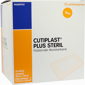 Cutiplast 10x7.8cm Plus Steril Verband 55 Stück - ab 89,99 €