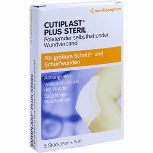 Cutiplast 5x7cm Plus Steril Verband 5 Stück - ab 3,50 €