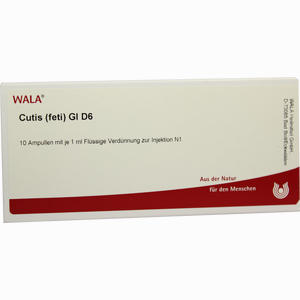 Cutis (feti) Gl D6 Ampullen 10 x 1 ml - ab 20,57 €