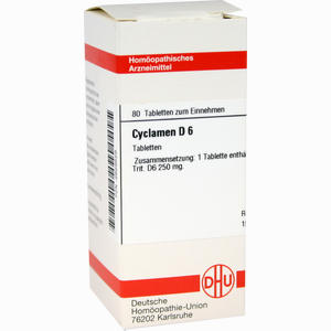 Cyclamen D6 Tabletten 80 Stück - ab 0,00 &euro;