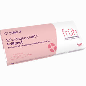 Cyclotest Schwangerschafts- Frühtest 10 Mlu/ml  1 Stück - ab 4,55 €