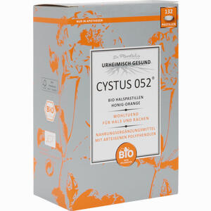 Cystus 052 Bio Halspastillen Honig- Orange  132 Stück - ab 16,17 €