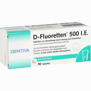 D- Fluoretten 500 Tabletten 90 Stück - ab 3,38 €
