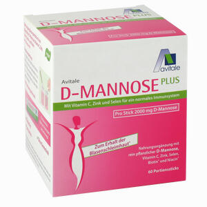 D- Mannose Plus 2000mg Sticks mit Vitaminen und Mineralstoffen Pulver 60 x 2.47 g - ab 23,00 €
