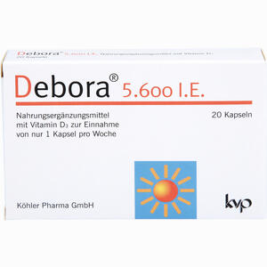 Debora 5.600 I.e. Kapseln 20 Stück - ab 7,22 €