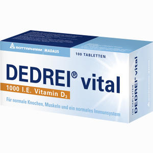 Dedrei Vital Tabletten 100 Stück - ab 0,00 &euro;