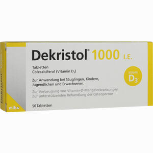 Dekristol 1000 I.e. Tabletten  50 Stück - ab 2,71 &euro;
