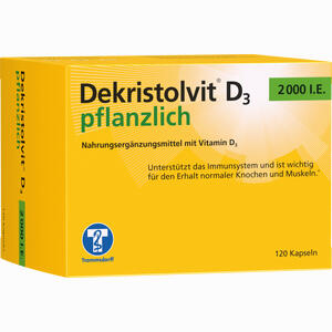 Dekristolvit D3 2000 I. E. Pflanzlich 120 Stück - ab 12,49 €