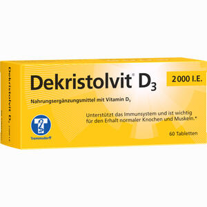 Dekristolvit D3 2000 I.e. Tabletten 60 Stück - ab 5,00 €