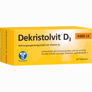 Dekristolvit D3 4000 I.e. Tabletten 90 Stück ab 15,51€ Preisvergleich