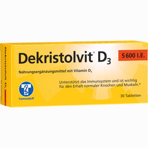 Dekristolvit D3 5600 I.e. Tabletten 30 Stück - ab 9,87 €
