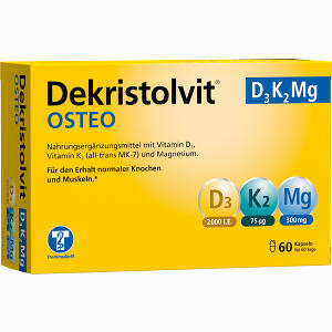 Dekristolvit Osteo D3k2mg Kapseln 60 Stück - ab 12,03 &euro;