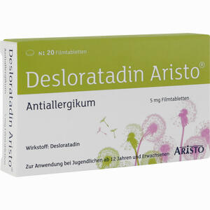Abbildung von Desloratadin Aristo 5mg Filmtabletten  20 Stück