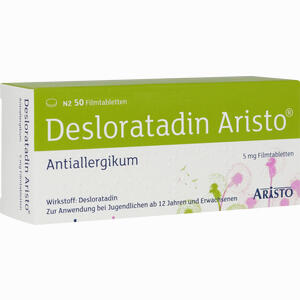 Desloratadin Aristo 5mg Filmtabletten  50 Stück - ab 4,33 €