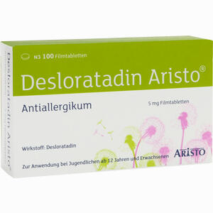 Desloratadin Aristo 5mg Filmtabletten  100 Stück - ab 9,28 €