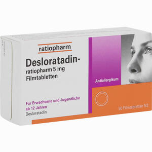 Desloratadin- Ratiopharm 5 Mg Filmtabletten  50 Stück - ab 10,00 €