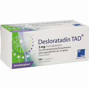 Desloratadin Tad 5mg Filmtabletten  100 Stück - ab 22,07 €