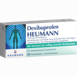 Dexibuprofen Heumann 200 Mg Filmtabletten 20 Stück - ab 2,76 €