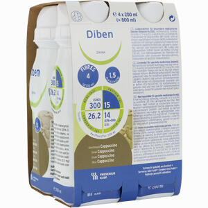Diben Drink Cappuccino (1. 5 Kcal/Ml) 4 x 200 ml - ab 10,95 €