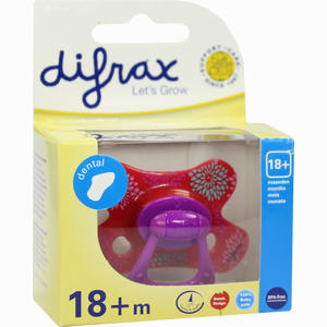 Difrax Schnuller Dental 18+ M 1 Stück - ab 0,00 €