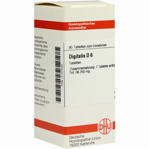 Digitalis D6 Tabletten 80 Stück - ab 8,40 €