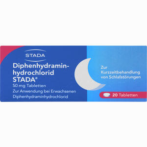 Diphenhydraminhydrochlorid Stada 50 Mg Tabletten  20 Stück - ab 3,03 €