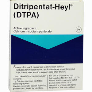 Ditripentat- Heyl (dtpa) Ampullen  5 x 5 ml - ab 175,67 €