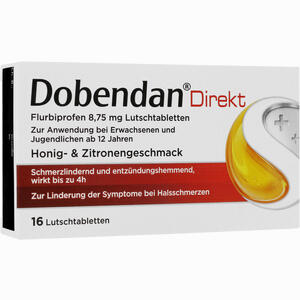 Dobendan Direkt Flurbiprofen 8.75 Mg Lutschtabletten  16 Stück - ab 5,35 €