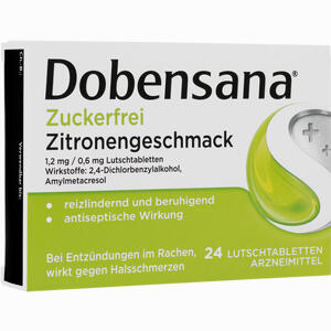 Dobensana zuckerfrei Zitronengeschmack 1.2mg Lutschtabletten 24 Stück - ab 4,11 €