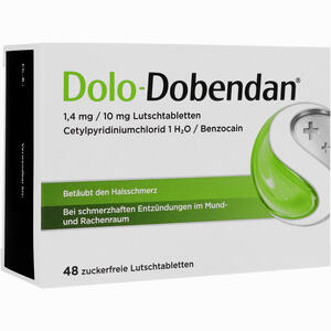 Dolo- Dobendan 1.4mg/10mg Lutschtabletten 48 Stück Dolo- Dobendan 1.4mg/10mg Lutschtabletten 48 Stück