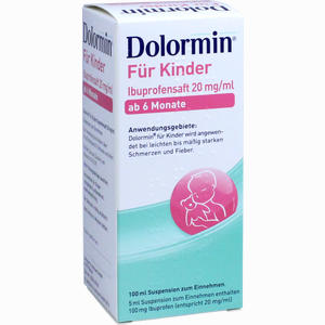 Dolormin für Kinder Ibuprofensaft 20 Mg/ml Suspension 100 ml
