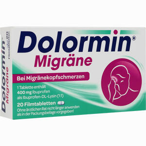 Dolormin Migräne Filmtabletten 20 Stück - ab 6,00 €