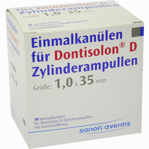 Dontisolon D Einmalkanülen für Zylinderampullen  50 Stück - ab 0,00 €