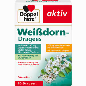 Doppelherz Aktiv Weißdorn- Dragees  90 Stück - ab 3,26 €