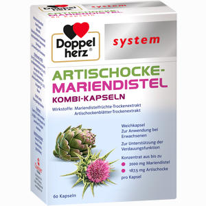 Doppelherz Artischocke- Mariendistel System Weichkapseln 60 Stück - ab 11,56 €