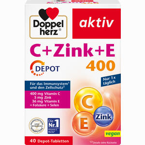 Doppelherz C+zink+e Depot Tabletten 40 Stück - ab 4,76 €