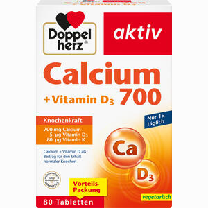 Doppelherz Calcium 700 + Vitamin D3 Tabletten 80 Stück - ab 7,81 €