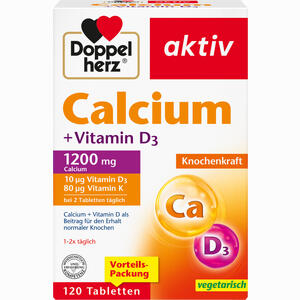 Doppelherz Calcium + Vitamin D3 Tabletten 120 Stück - ab 0,00 €
