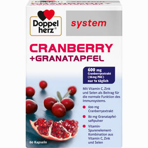 Doppelherz Cranberry + Granatapfel System Kapseln 60 Stück - ab 14,71 €