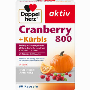Doppelherz Cranberry + Kürbis Kapseln 60 Stück - ab 7,00 €