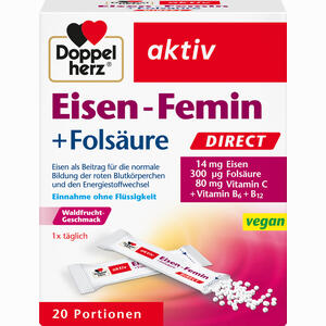 Doppelherz Eisen- Femin Direct Pellets 20 Stück - ab 3,23 €